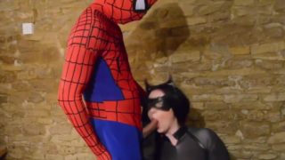 Chubby Catwoman gets hard screwed by Spiderman